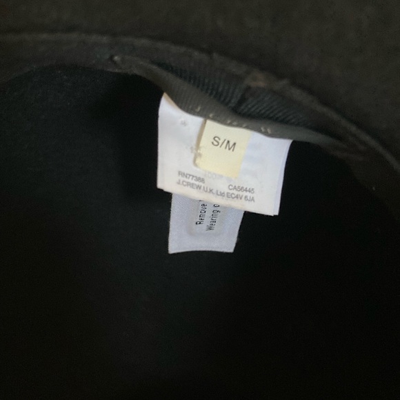 J. Crew 100% wool fedora in black - Picture 5 of 6